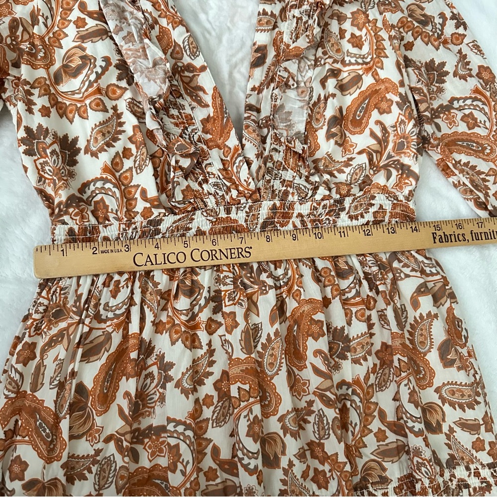 Maje Ruffian Paisley Ruffle Maxi Dress - Picture 7 of 14